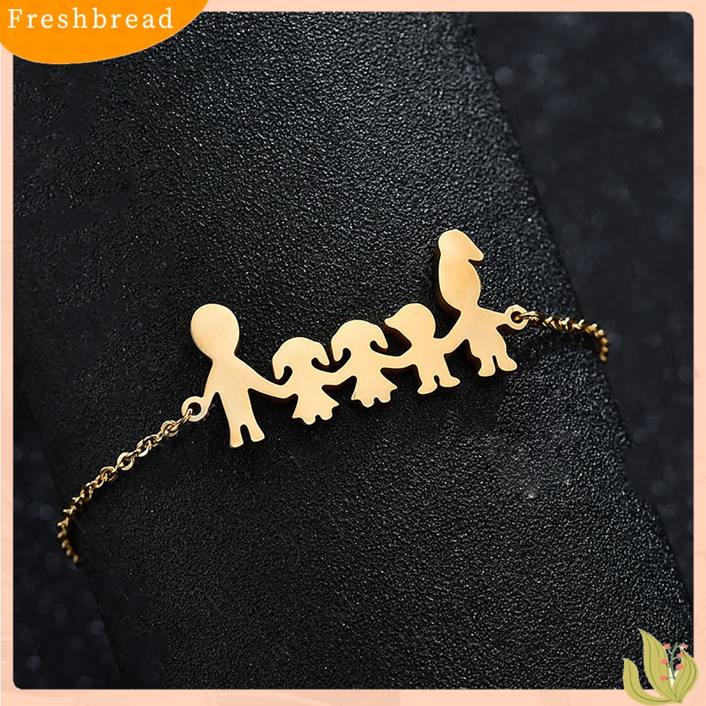 &lt; Freshbread &gt; Gelang Adjustable Anti Karat Hiasan Pergelangan Tangan Hangat Keluarga Kartun Dekorasi Gelang Untuk Hadiah