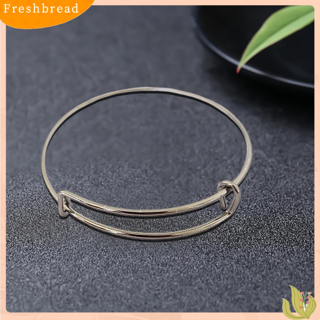 &lt; Freshbread &gt; Wanita Sederhana Dapat Disesuaikan All-match Slidable Bangle Gelang Perhiasan Aksesori