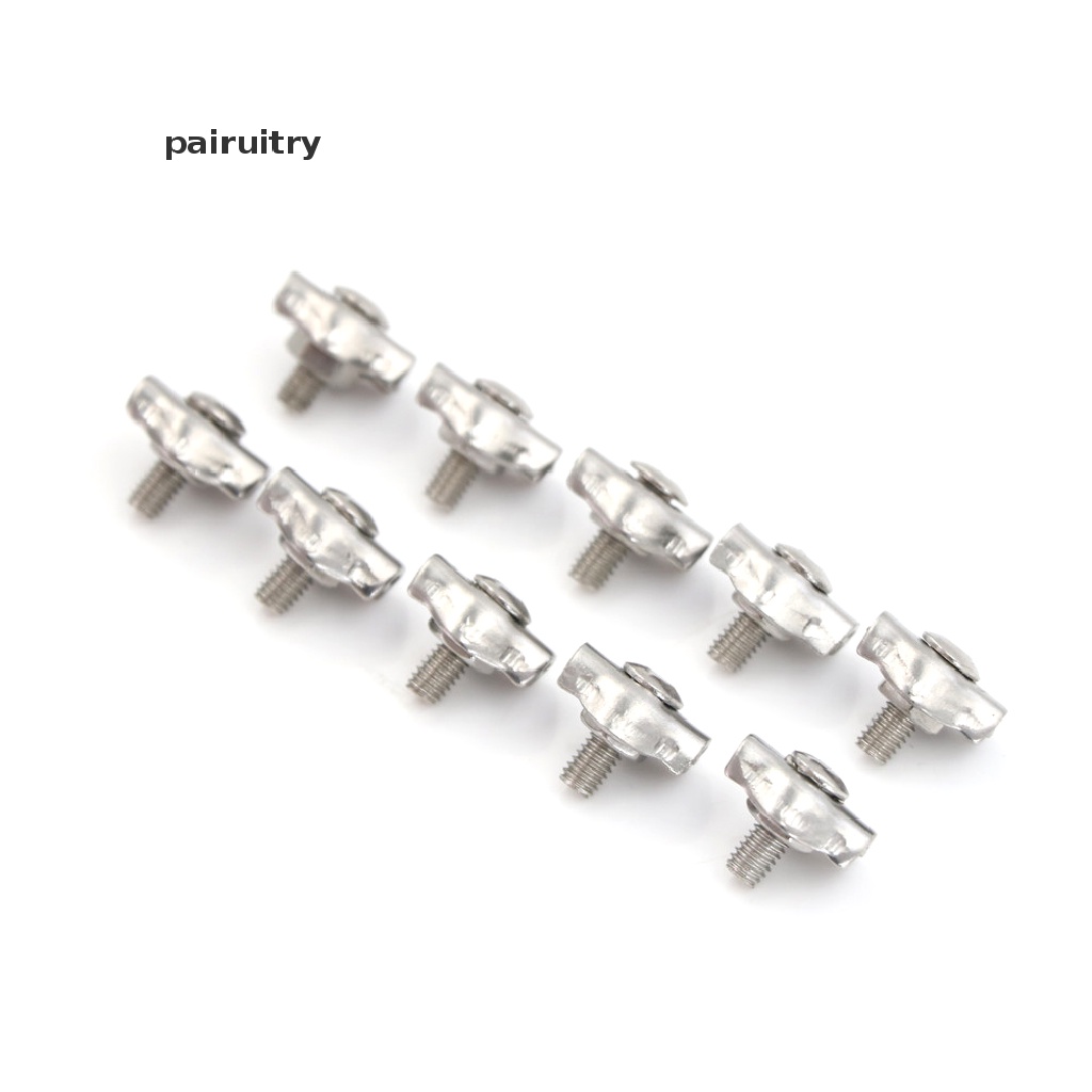 Prt New Tali Kabel Kawat Stainless Steel 10x simplex wire rope grips Klem Jangka Sorong 2mm Hot 10x Stainless Steel wire cable rope simplex wire rope grips Klem Jangka Sorong 2mm Hot Sal