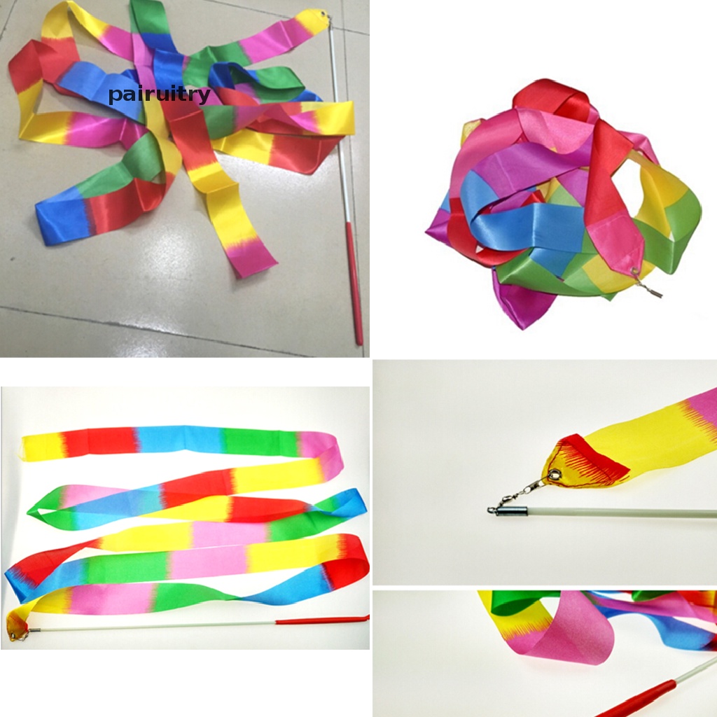 Prt 4m Kids Dance Ribbon Gym Irama Art Senam Balet Streamer Berputar-Putar Batang PRT