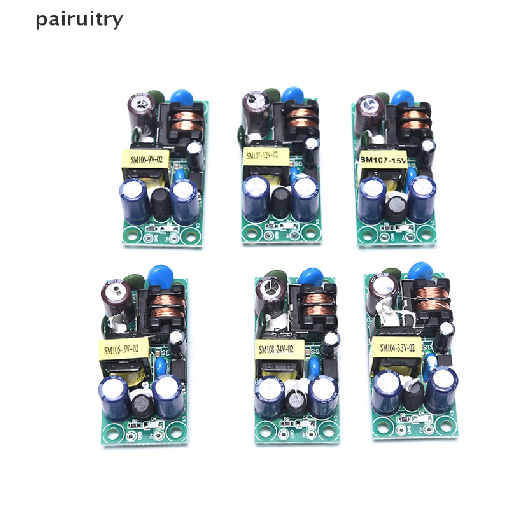 Prt AC-DC 3V 5V 9V 12V 15V 24V Papan Modul Power Supply Switching Terisolasi PLG06A PRT