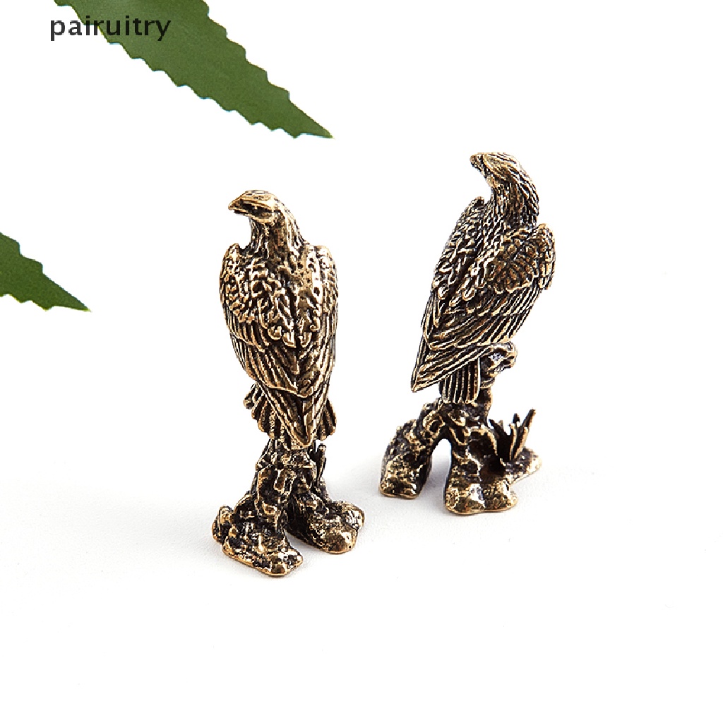 Prt 1PCS Patung Ornamen Patung Miniatur Eagle Kuningan Aksesoris Dekorasi Rumah PRT