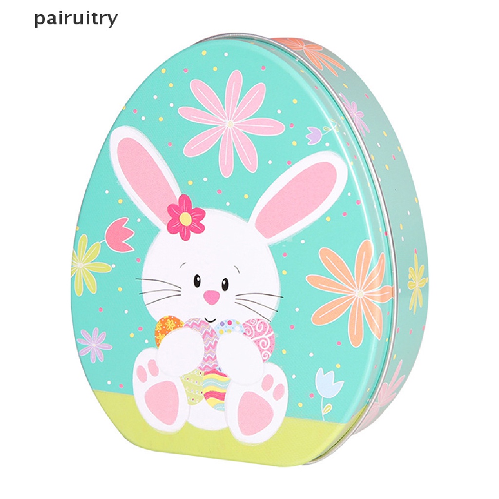 Prt Easter Box Candy Tin Tins Boxes Gift Cookie Storage Tinplatelids Telur Bunny Jar PRT