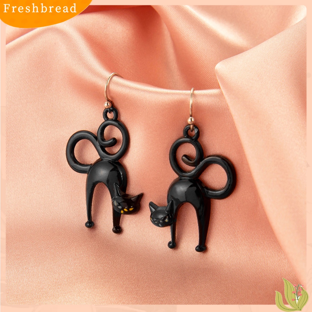 &lt; Freshbread &gt; Halloween Gothic Ghost Spider Skull Anting Perempuan Horrified Lucu Eardrop