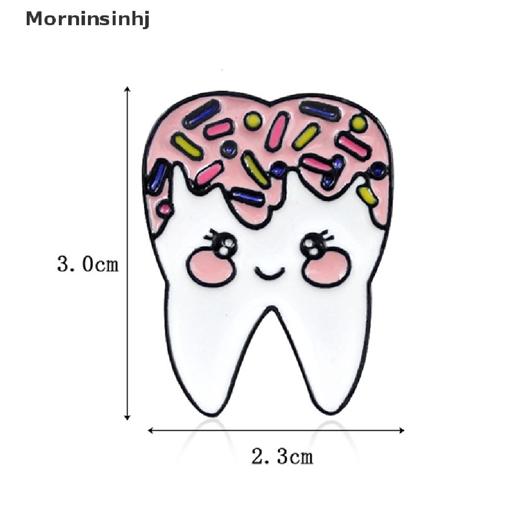 Mornin Lucu Kartun Gigi Malu Enamel Bros Pin Manis Indah Tetesan Minyak Bros Kerah Lencana Menyusui Perhiasan Hadiah Aksesoris id