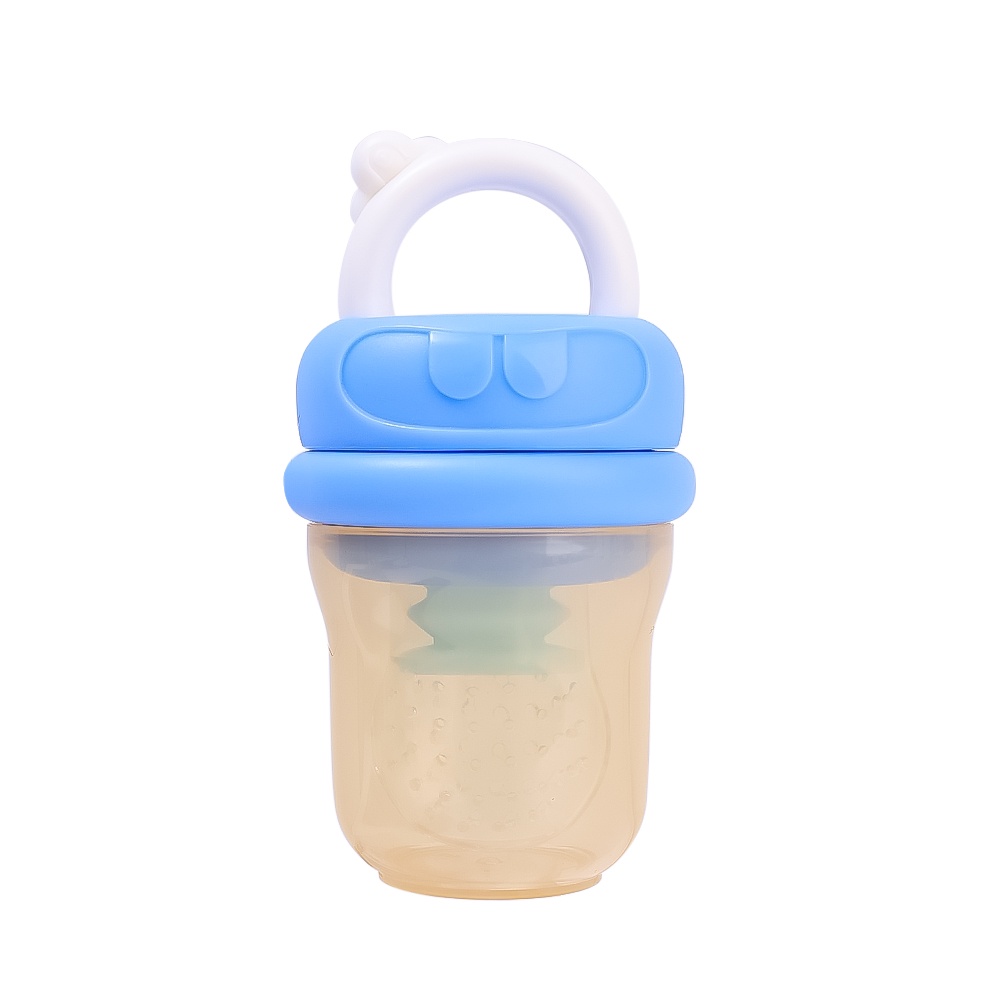 Kreatif Dot Berbentuk Alat Suplemen Buah Food Grade PP Silikon Dot Juice Extractor Silicone Mesh Bag Untuk Makan Bayi Dengan Gigitan Dorong Otomatis