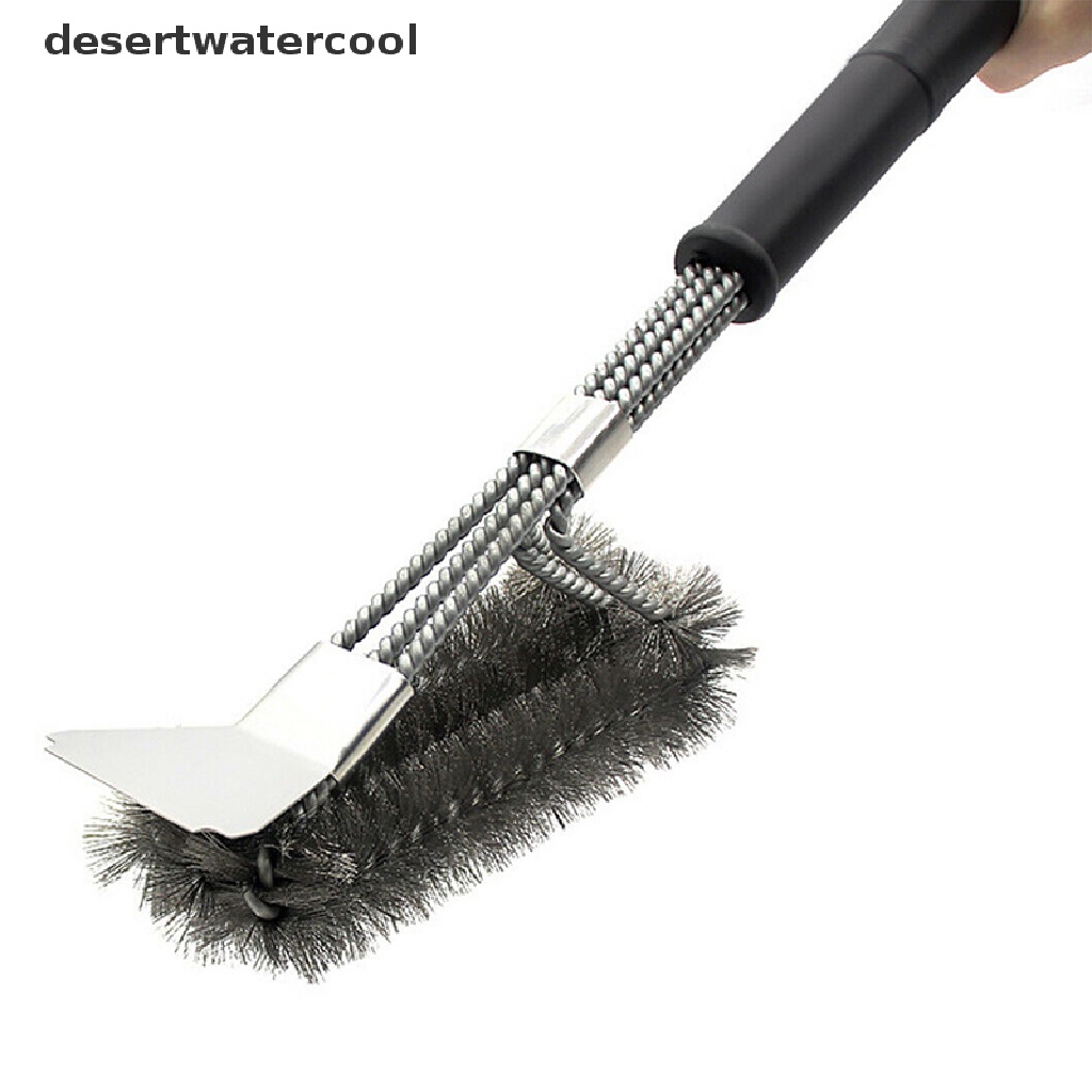 Deid BBQ Grill Brush Scrubber Barbekyu Alat Pembersih Kawat Stainless Steel  Martijn