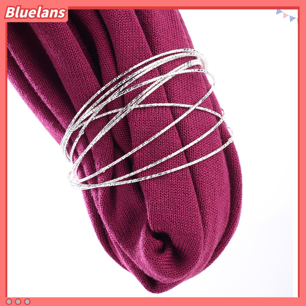 {In Stock} 10Pcs/Set Fashion Wanita Etsa Dimpled Lingkaran Bangles Bracelets Perhiasan Hadiah