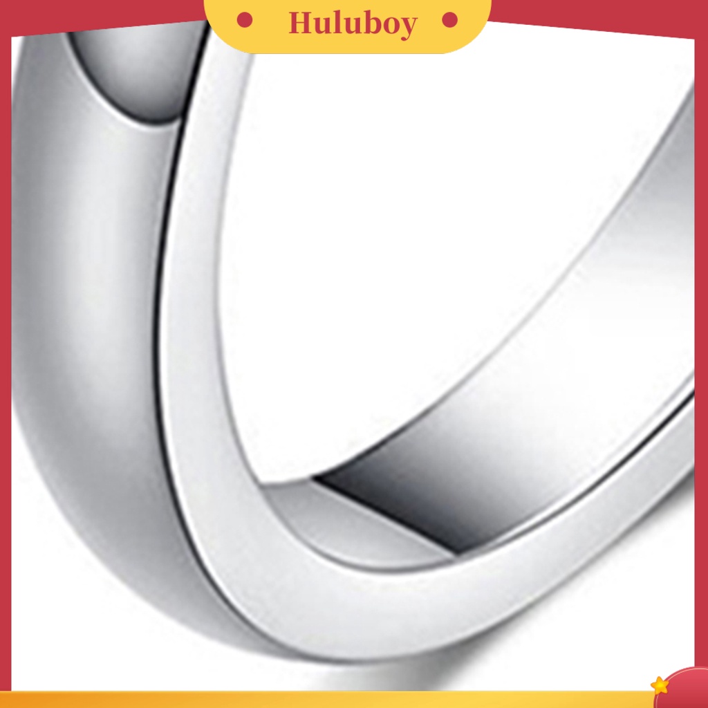 {Ready Stock} Cincin Poles Berlian Imitasi Hias Titanium Steel Cincin Kawin Titanium Untuk Pesta