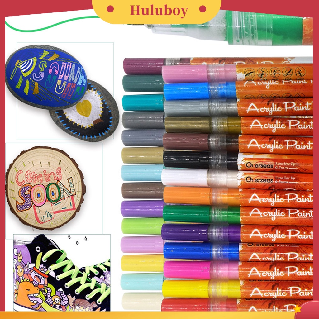 {In Stock} Pena Lukisan Kuku Cepat Kering Tahan Air Beberapa Warna Nail Art DIY Painting Graffiti Pensil Untuk Salon