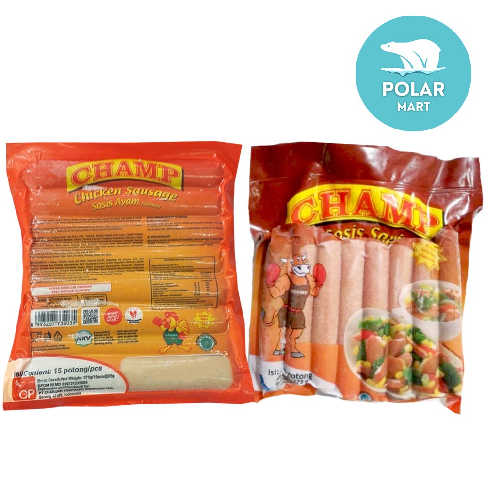 

[Cab. Cimahi] Champ Sosis Ayam & Sapi 15 Pcs (FROZEN FOOD BANDUNG)
