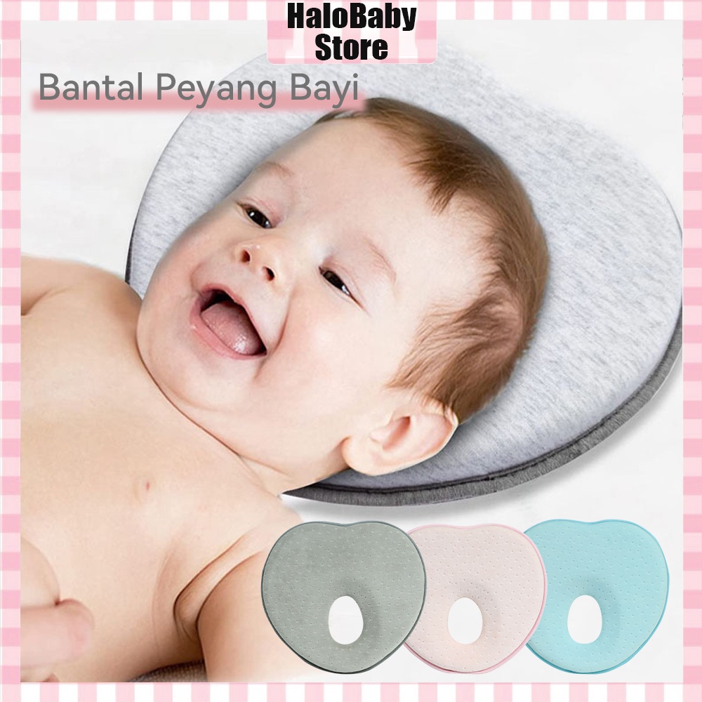 Halo Baby Bantal Anti Peyang Baby /Newborn Bentuk Hati/ Head Prevention Pillow/Bantal Kepala Bayi