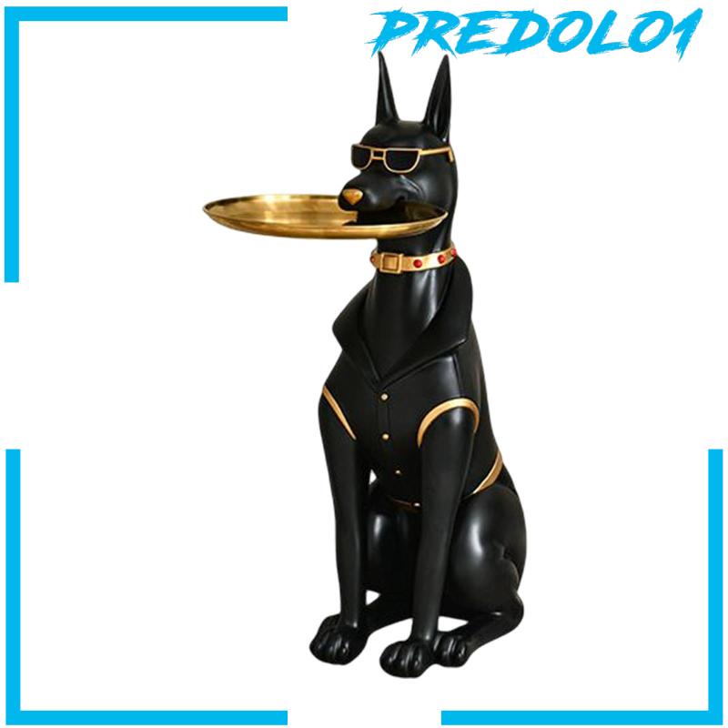 [Predolo1] Nampan Penyimpanan Patung Anjing Ornamen Kreatif Wadah Serba Serbi