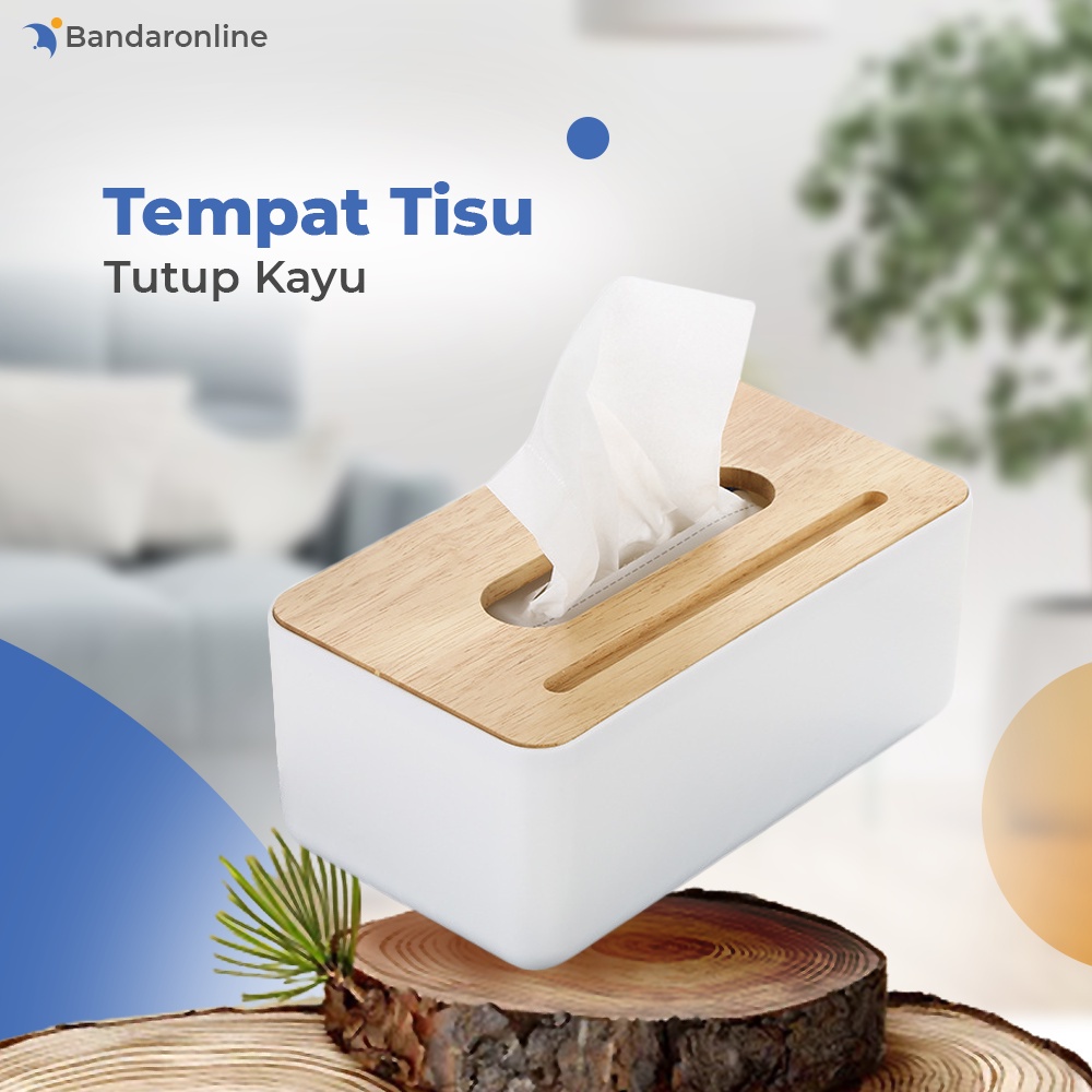 Tempat Tisu Dengan Tutup Kayu Minimalis Tissue Box Aesthetic