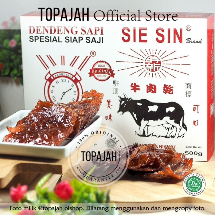 

[Ready Stock]Bisa COD Dendeng sapi matang 500gr”SIE SIN” HALAL