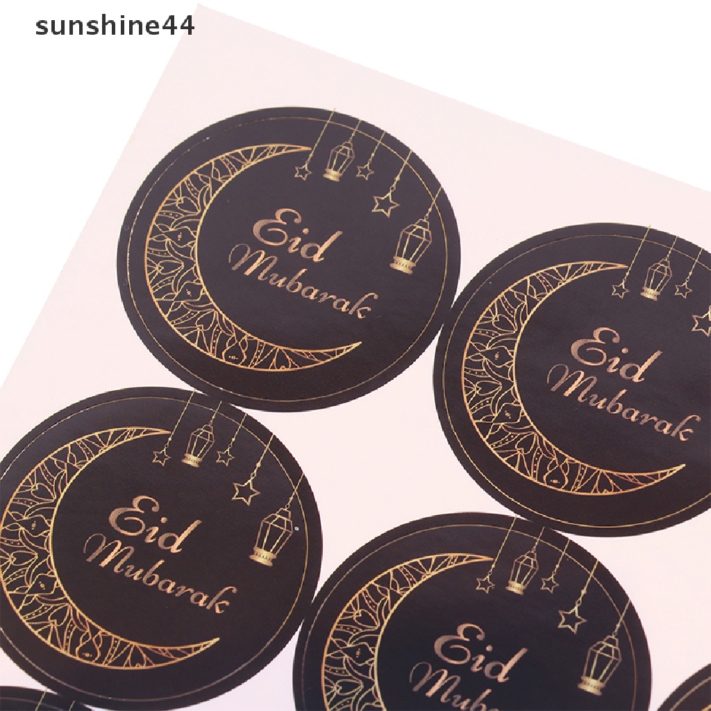 Sunshine 10lembar Dekorasi Ramadhan Eid Mubarak Gift Sticker Stiker Segel Liburan ID