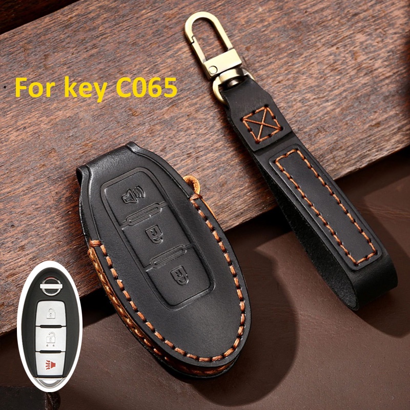 Kulit Case Kunci Mobil Key Fob Cover Keychain Untuk Nissan Qashqai Juke J10 J11 X-Trail T32 T31 Kicks Tiida Pathfinder Note Infini