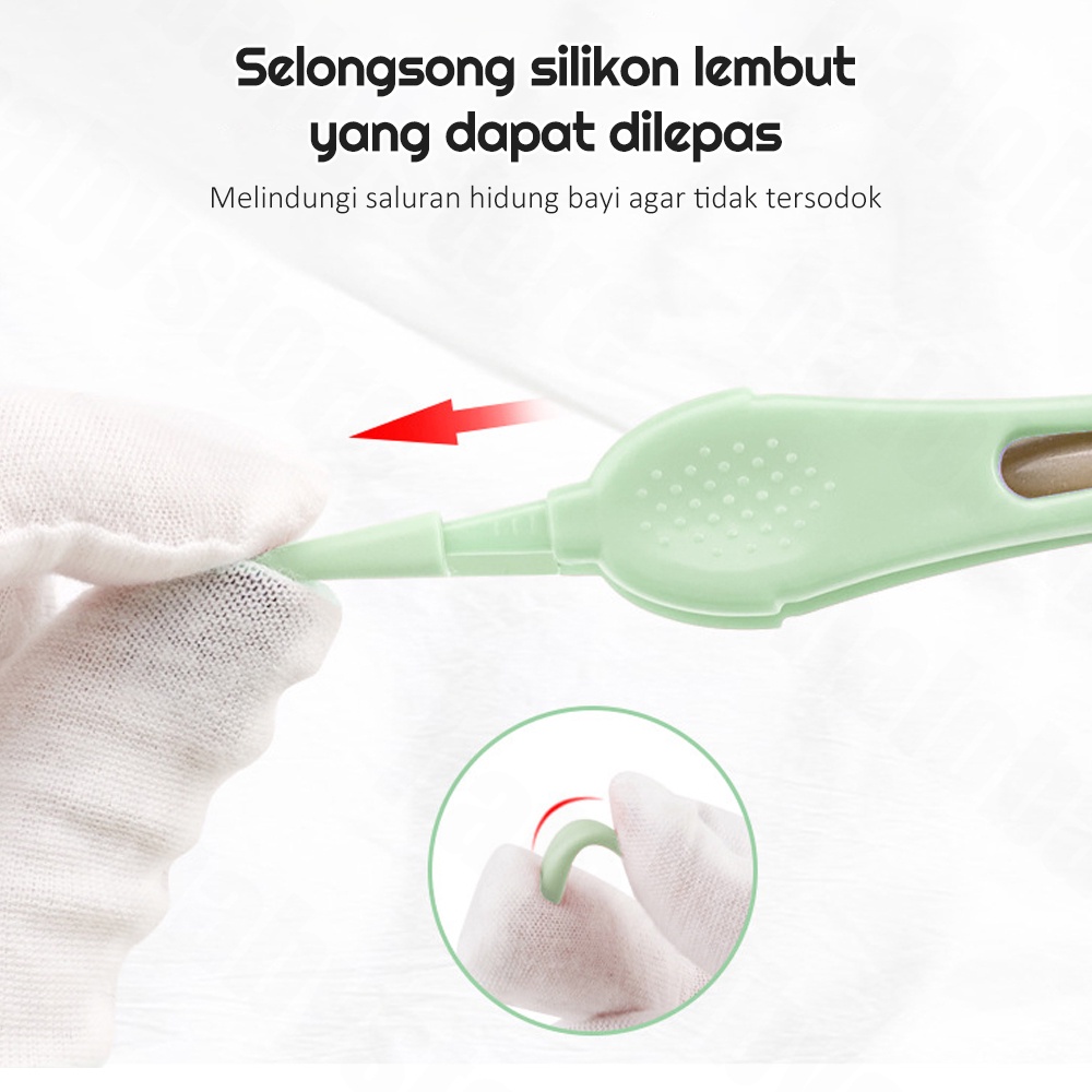 Halo Baby Korek Kuping LED Pembersih Telinga Bayi Silikon Pembersih Telinga Bayi