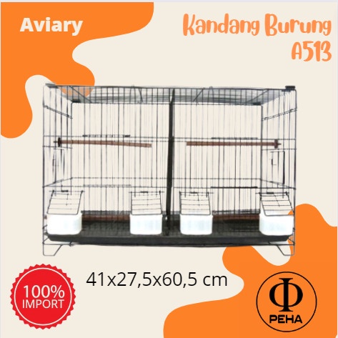 Kandang Burung Besi Sekat Import A513 Kandang Perjodohan Burung