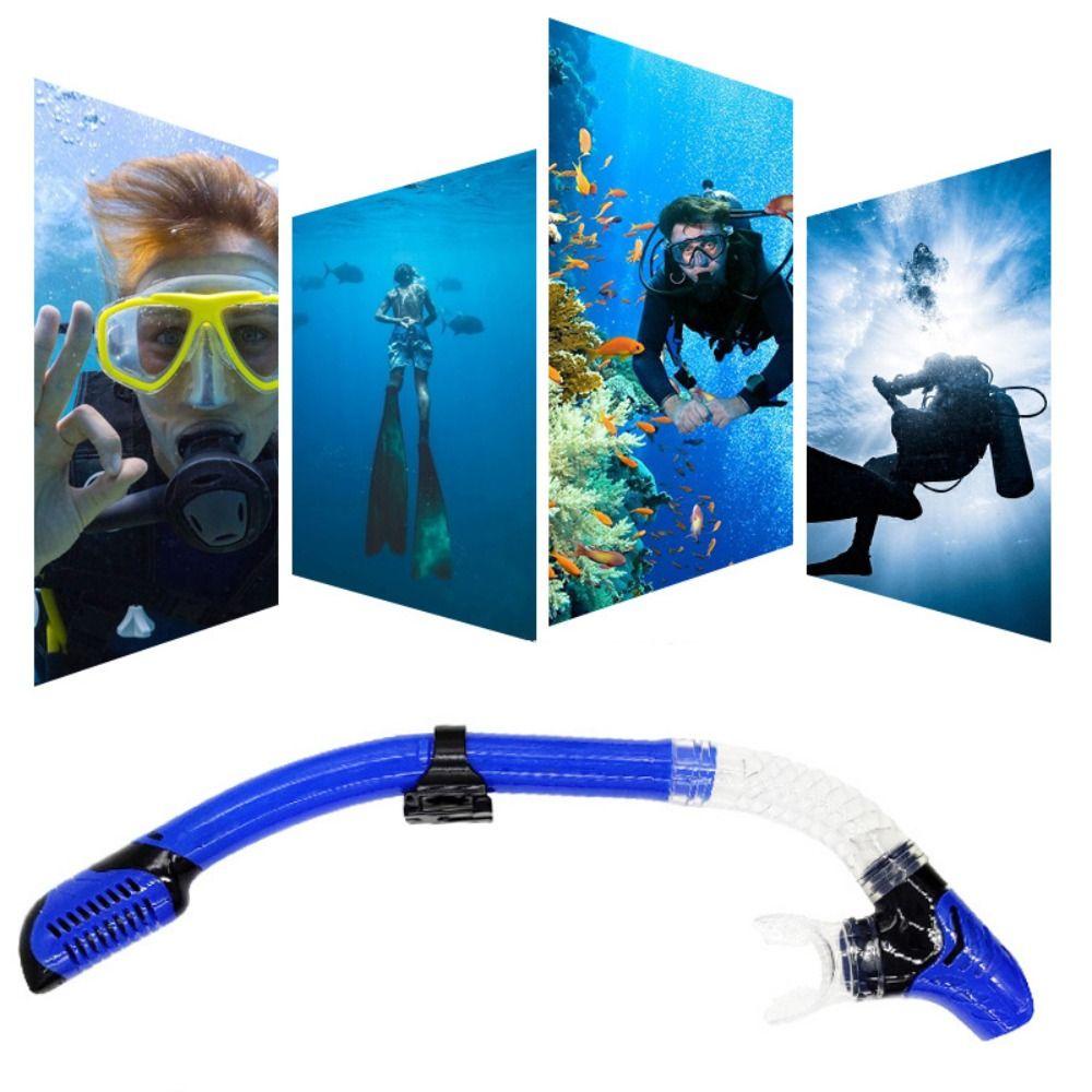 Lanfy Diving Snorkel Tube Full Dry Untuk Under Water Air Alat Pernafasan Pernafasan Renang Tube Alat Menyelam Cocok Dewasa Anak Underwater Snorkeling Dry Breathing Tube