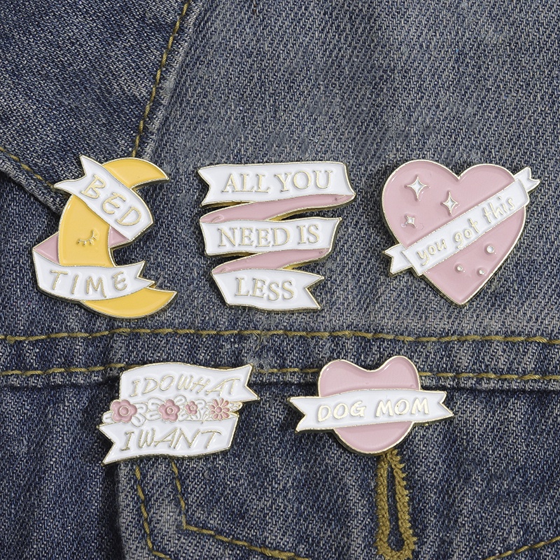 Pin Enamel Tulisan Pink Lucu I Do What I Want Banner Bros Lencana Laple Pin Kartun Bros Lencana Perhiasan Hadiah Untuk Teman
