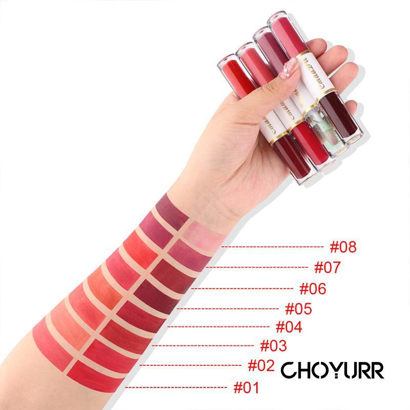 【COD】CammDu 2 in 1 Lipstik Two Colors Liquid Lipstick Waterproof Long Lasting -CH