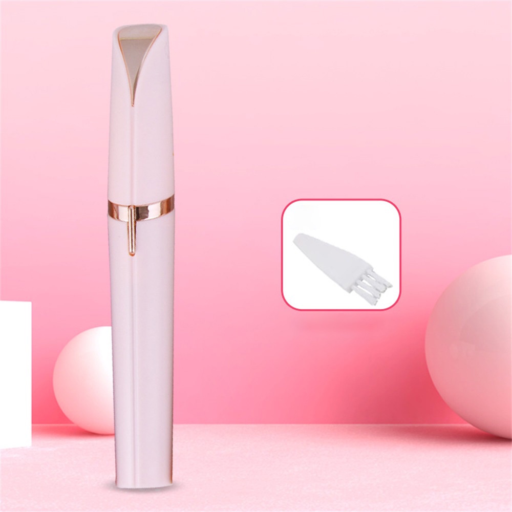 Alat Cukur Alis Dan Penghilang Bulu Rechargeable Untuk Wanita Dengan Desain Lipstik