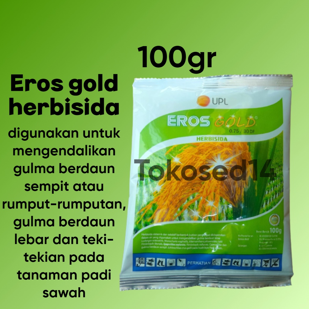 EROS gold 0.75 /30 DF herbisida pra tumbuh tanaman padi racun bibit rumput pada tanaman padi sawah
