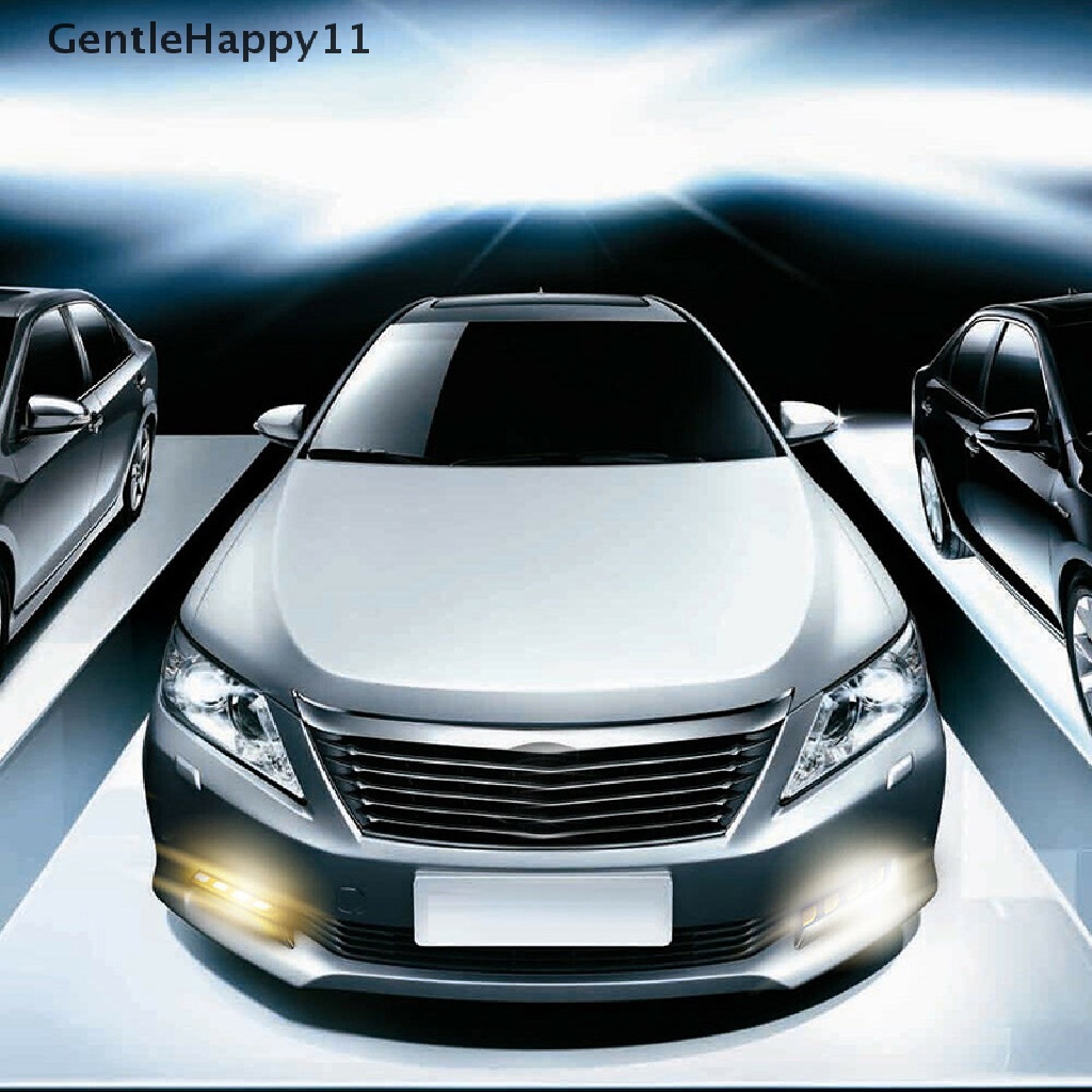 Gentlehappy 1PC LED COB Fog Lamp Mobil Siang Hari Berjalan DRL Tahan Air Dengan Lampu Sein id