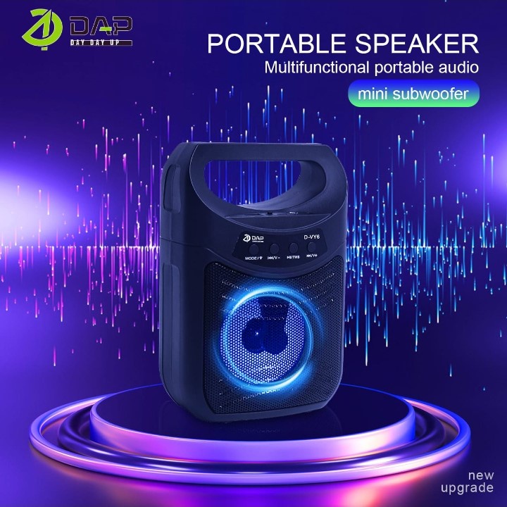 DAP Speaker Bluetooth HIFI sound quality colorful LED D-VY6 ABS material