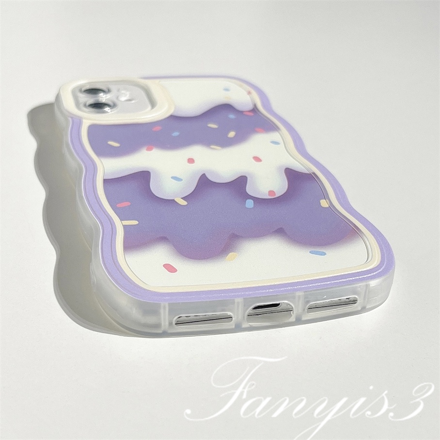 Redmi 12C 10C 10A 10 9 9A 9C 9T Note 11 Pro+ 11s 11 10s 10 9s 9 8 Pro Poco X4Pro X3 Pro X3NFC M4 Mi 11 Lite 10TPro Bingkai Gelombang Leleh Es Krim Phone Case TPU Pelindung Lembut Sarung