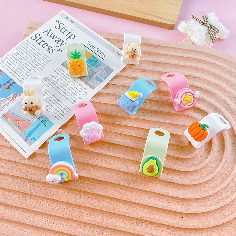 [Harga Grosir]1/5pcs Kreatif 3D Kartun Gantungan Hook Lucu Permen Warna Gantungan Baju Konektor Multifungsi Gantungan Susun Gesper Organizer Lemari Rumah