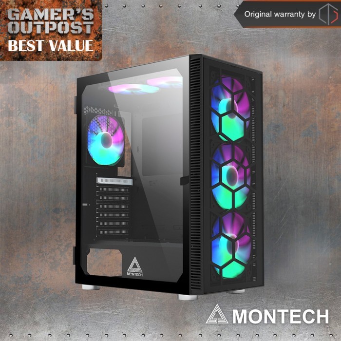 MONTECH X3 GLASS Mid Tower ATX Case