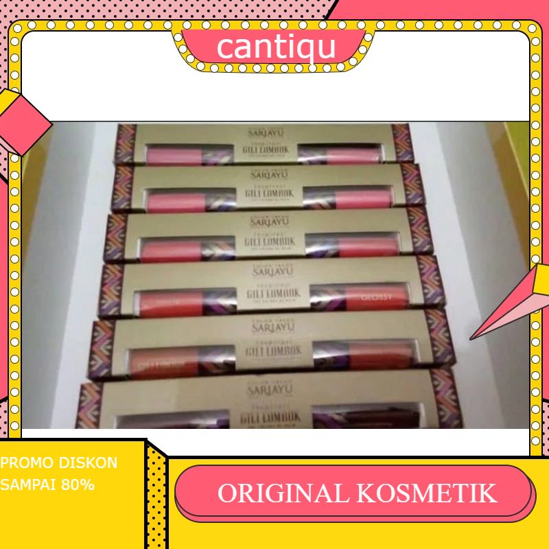 Sariayu duo lip color matte & glossy shade 06