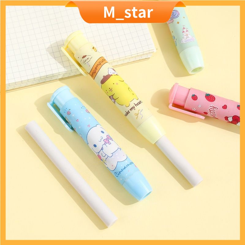 

Penghapus Pensil Mekanik Karakter / Hapusan Eraser Lipstik / Mechanical Eraser Lucu