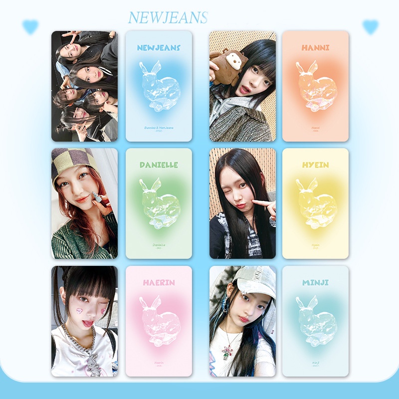 6pcs NewJeans Lomo Card Kpop Photocards Postcards Series HD HANNI HAERIN DANIELLE HYEIN MINJI Koleksi Album jeans Baru