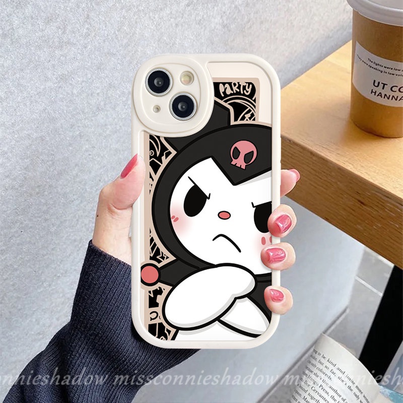 IPHONE Lovely Couple Case Kompatibel Untuk Iphone11 14 12 13 Pro Max 7Plus XR 7 8 6 6s Plus X XS Max SE 2020 Kartun Lucu Kuromi Baku Soft Tpu Back Cover