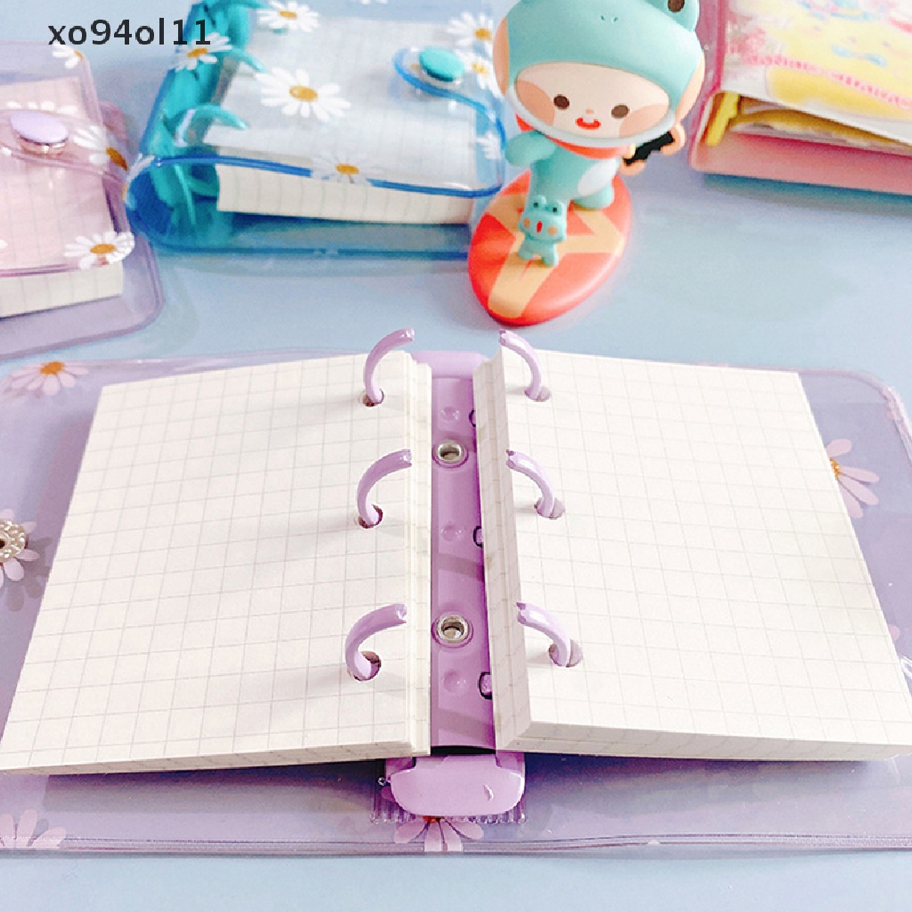 Xo Mini 3lubang Daisy Binder Note Planner Organizer Notebook Jurnal Diary Ring Binder Kawaii Perlengkapan Sekolah OL