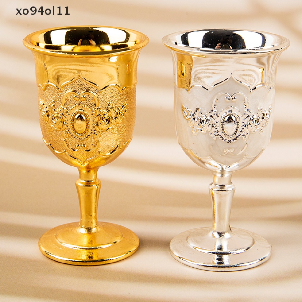 Xo 30ML Gelas Wine Gelas Champagne Minuman Goblet Cocktail Cup Gold Vintage OL