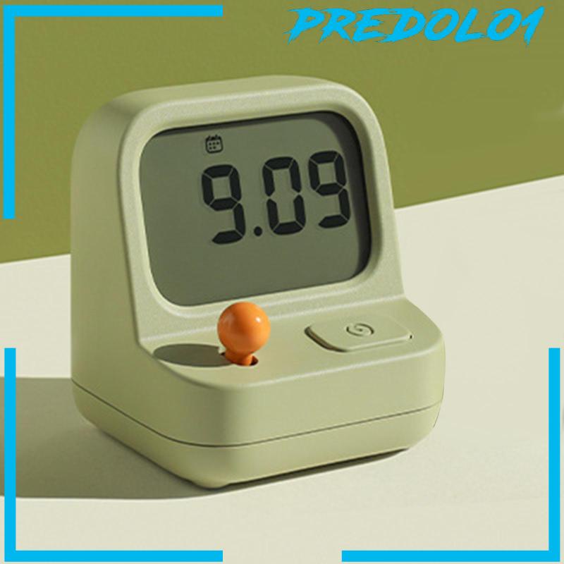 [Predolo1] Jam Alarm Fungsi Tunda Non Detak Jam Meja Untuk Kamar Tidur Ruang Belajar