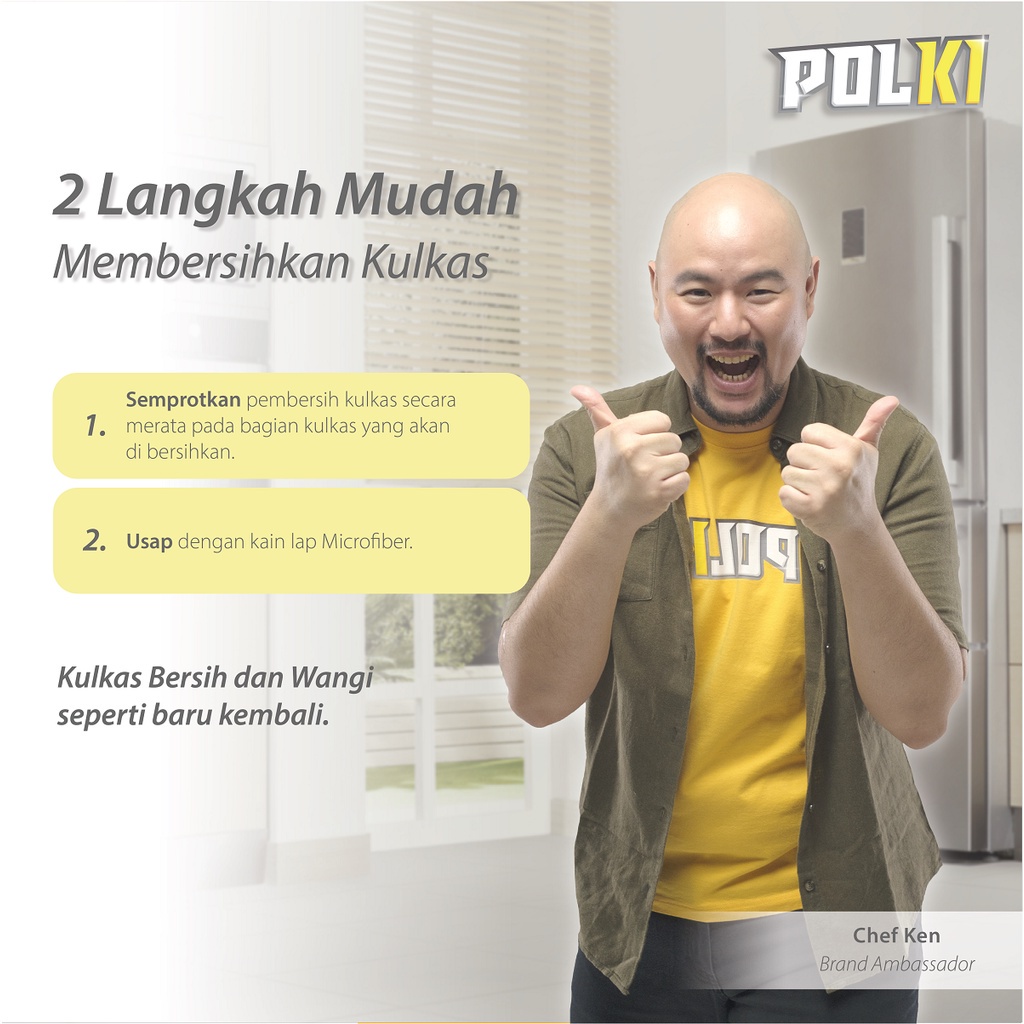 POLKI PEMBERSIH KULKAS 400ML