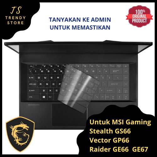 Keyboard Protector Cover MSI Stealth GS66 Vector GP66 Raider GE66 GE67