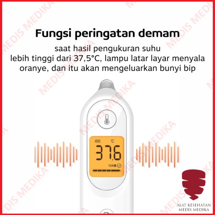 Thermometer Ear YHT 101 Alat Ukur Pengukur Cek Temperatur Suhu Termometer Telinga Digital