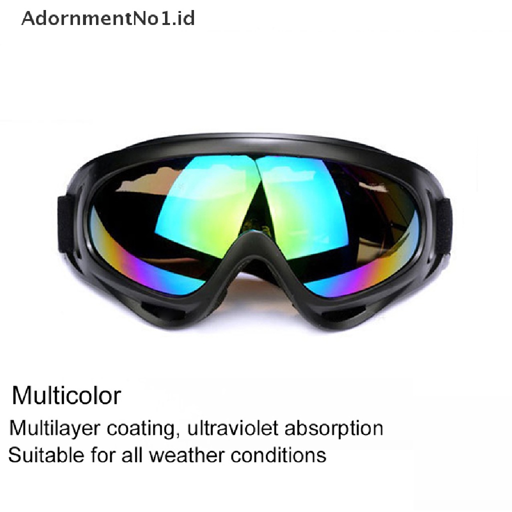 [AdornmentNo1] Perlindungan UV Kacamata Motor Tahan Angin Bersepeda Motor Trail ATV Kacamata Eyewear [ID]