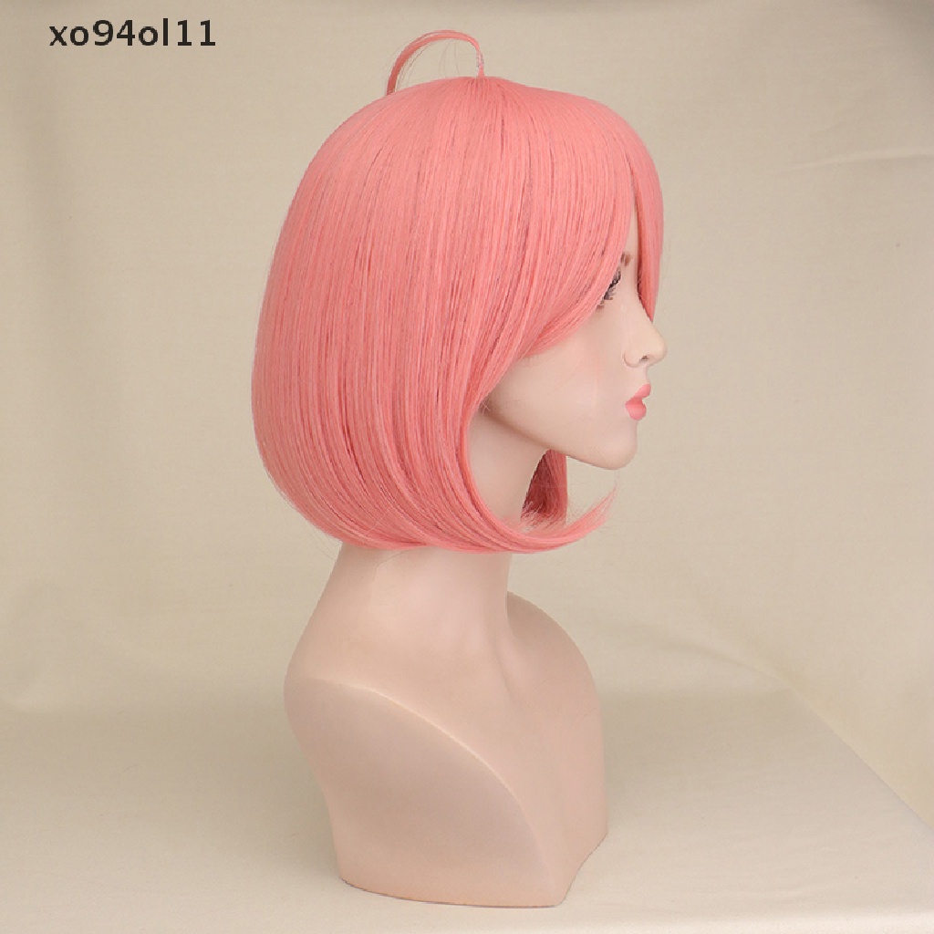 Xo Anime SPY X Keluarga Anya Forger Pendek Pink Cosplay Wig Rambut Pendek Simulasi Kulit Kepala Halloween Pesta Wanita Wig OL