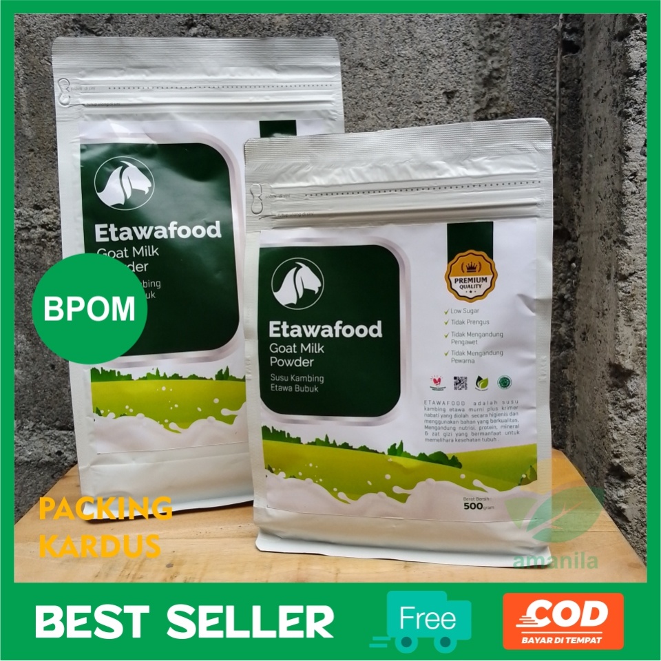

ETAWAFOOD - Susu Kambing Etawa Bubuk 1kg - Susu Kambing Etawa Bubuk 500 mg - Etawa Food SUSU KAMBING MEMPERLANCAR PENCERNAAN