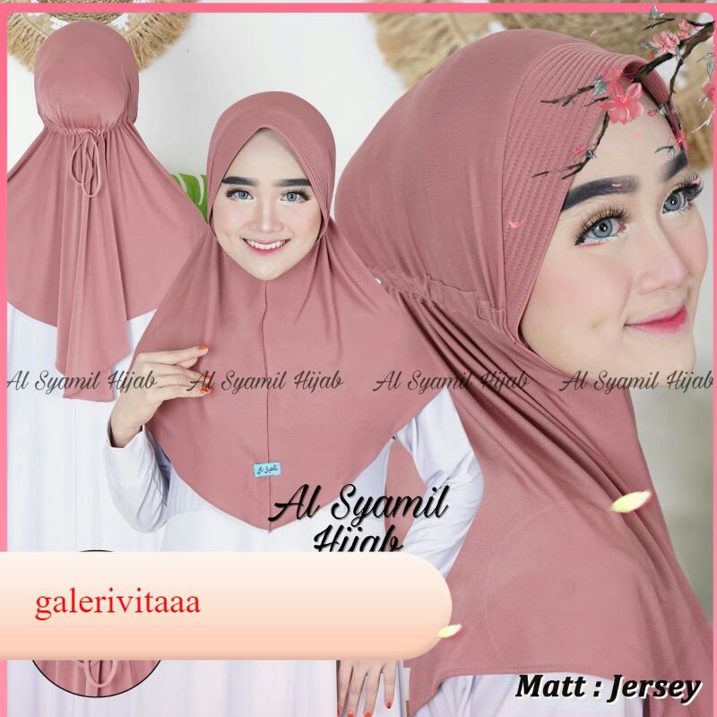 Hijab Serut Polos Bentuk Serpol Warna / Hijab Serut Adiba / Hijab Serut Jokowi 02