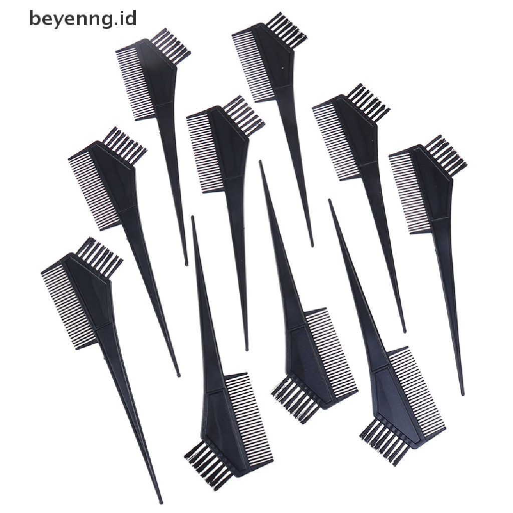 Beyen 10Pcs Sikat Pewarna Rambut Plastik Sisir Barber Salon Tint Hairdressing Tool ID