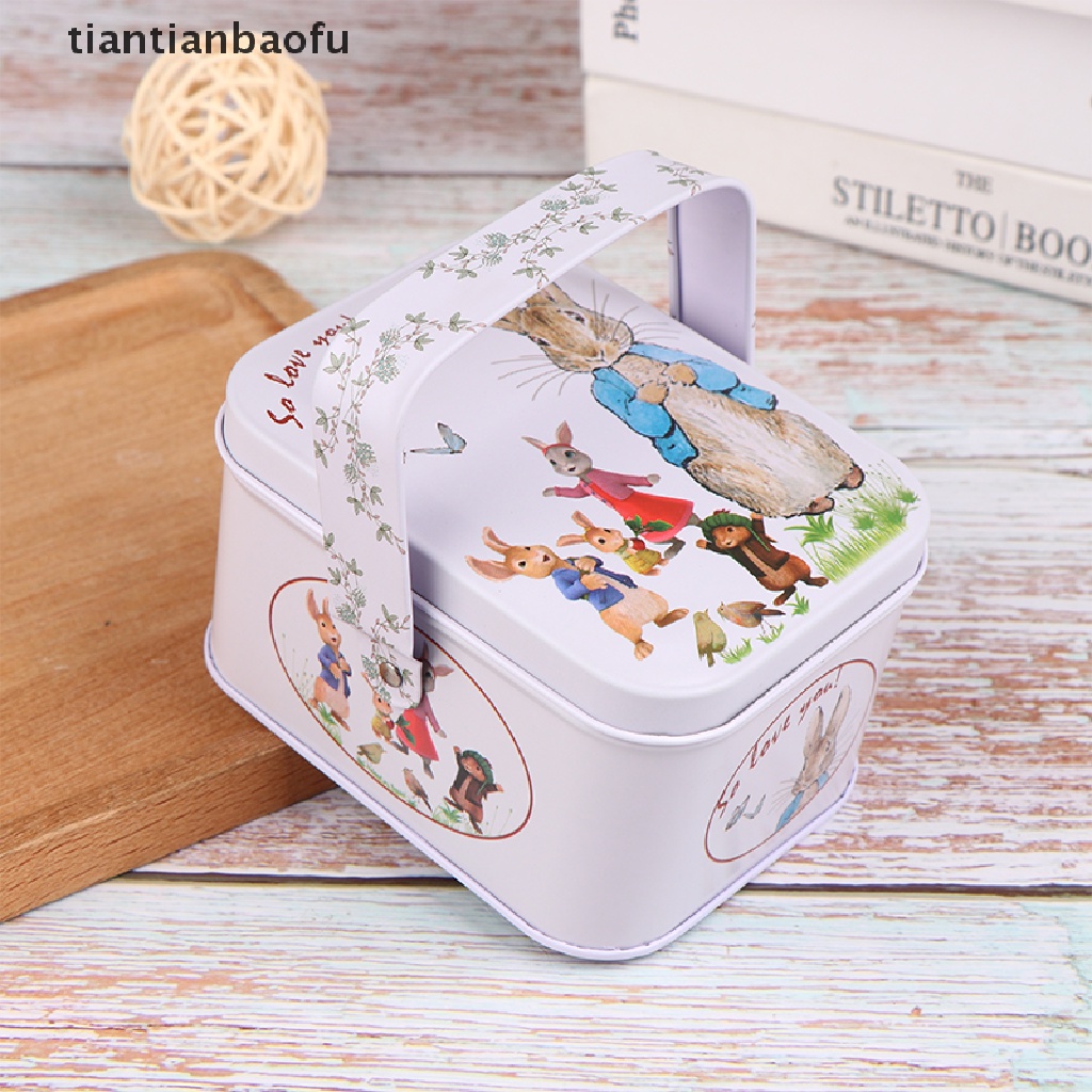 [tiantianbaofu] Vintage Kecil Koper Penyimpanan Tin Candy Box Gift Box Earphones Box Case Rumah Organizer Portable Butik