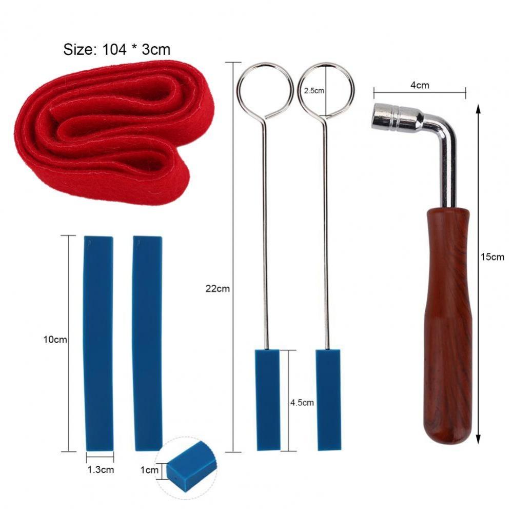 Agustina Piano Tuning Kit Alat Musik Metal Portabel Aksesoris Untuk Pemula Mute Hammer Fixing Set Piano Tuning Lever